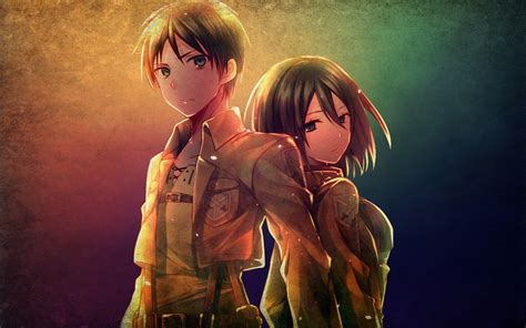 Stunning Eren and Mikasa - Attack on Titan HD Wallpaper