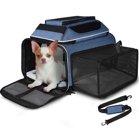 Petskd Top and Side Expandable Pet Carrier 18x13x9.5 Inches Southwest ...