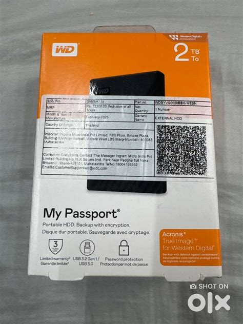 WD, my passport, 2TB Sealed pack with Distributer Invoice - Hard Disks ...