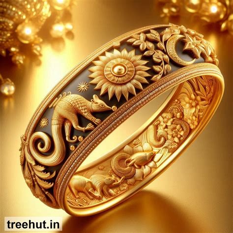 Animal Motif Gold Bangle Design Ideas, Jewelry Design Ideas