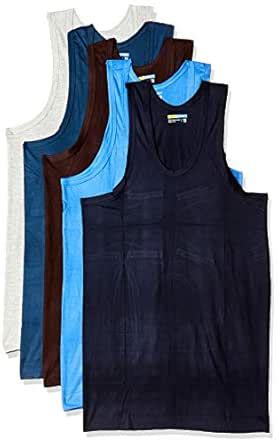 Buy Amul Comfy Men's Plain Vest (Pack of 10) (ACM_Colorvest_Rn_Multi ...