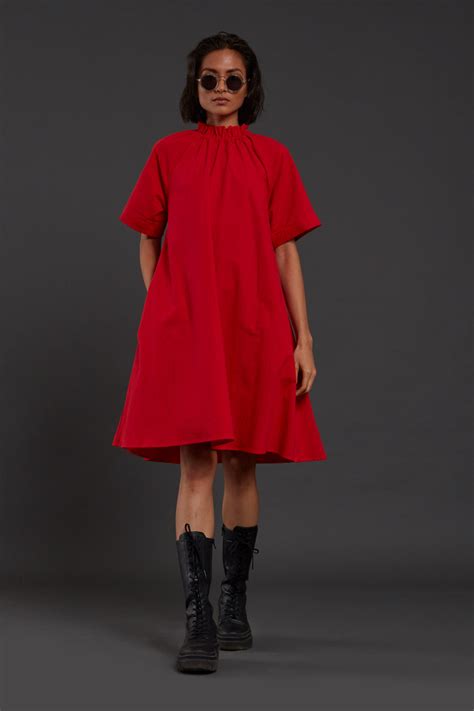 Mati - Red Tora Dress - Elahe