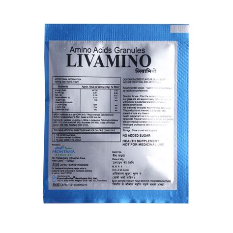 Livamino Sachet 10gm Price, Uses, Side Effects, Composition - Apollo ...