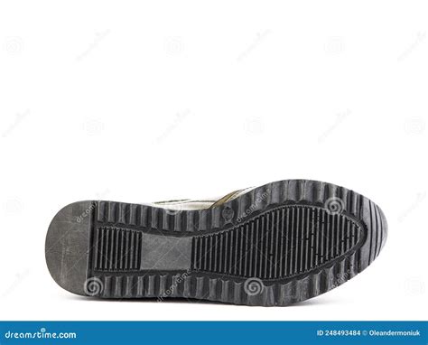Sole for Shoes, Bottom View. Shoe Sole Close-up Isolated on White ...