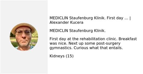 MEDICLIN Staufenburg Klinik. 📍 First day … | Alexander Kucera