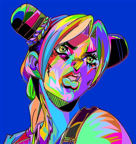 Jolyne Cujoh , digital art , me , 2022, inspired by art from jojos ...