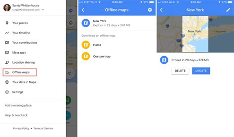 How to download areas in Google Maps for offline use