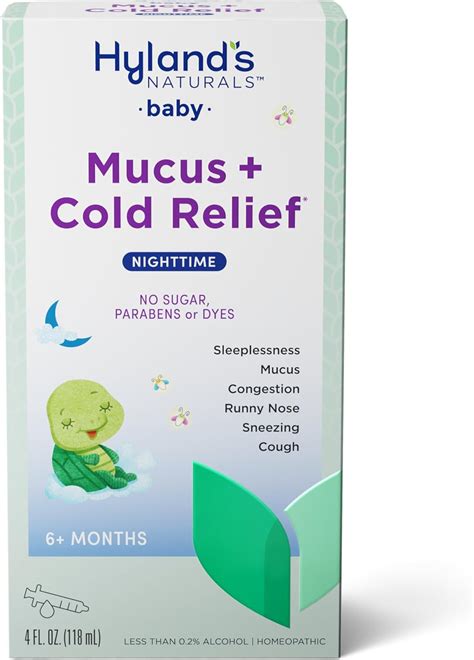 Amazon.com: Hyland's Baby Mucus and Cold Relief, Nighttime Baby Cold ...