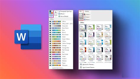 كيفية إنشاء مجموعة ألوان مخصصة وسمات في Microsoft Word | أحلى هاوم