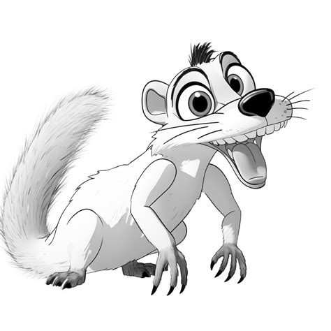 Scrat Ice Age coloring page download free coloring pages and templates ...