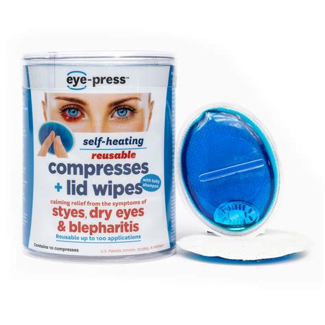 Self Heating Eye Compress and Lid Wipes - Stye Treatment, Dry Eyes ...