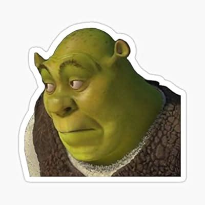 Buy Shrek Yikes Face Sticker - Sticker Graphic - Auto, Wall, Laptop ...