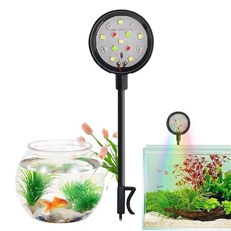 Petzlifeworld Ultra Mini Flexible Aquarium Fish Bowl Light 3Watts WRGB ...