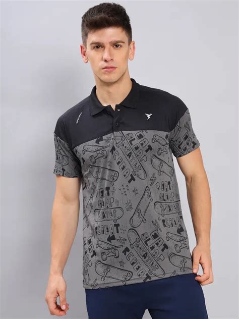 Men Slim Fit Polo T-shirt with Techno Cool+