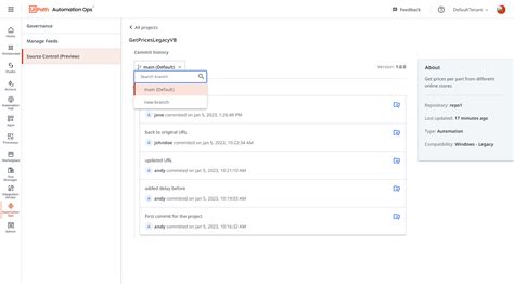 Image result for Version Control System in UiPath