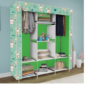 RAXON WORLD 8 Shelf Foldable Collapsible Wardrobe Storage Organizer ...