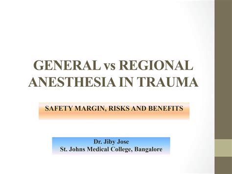 SOLUTION: General anaesthesia vs regional - Studypool