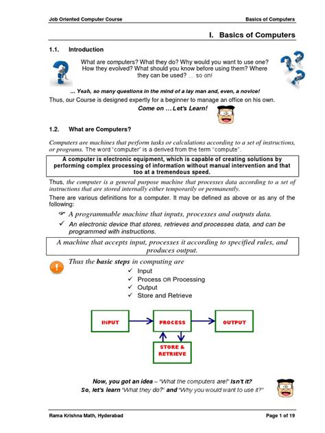 Image result for Using a Computer Basic PDF