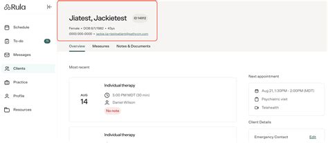 Reviewing client charts in the Rula provider portal – Rula NP