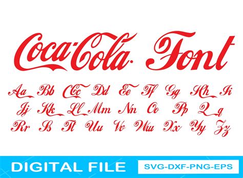 Coca Cola Font Svg Coca Cola Svg Calligraphy Svg Cursive | Etsy