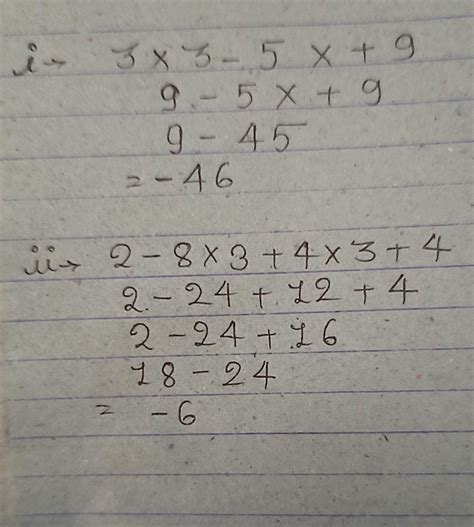 Simplify these expressions and find their values if x = 3( i)3x - 5- X ...