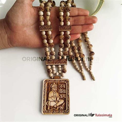 Original Tulsi Beads Bageshwar Dham Sitaram Locket Mala