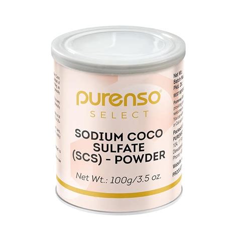 Purenso Select - Sodium Coco Sulfate (SCS) - Powder, 100g I Anionic ...