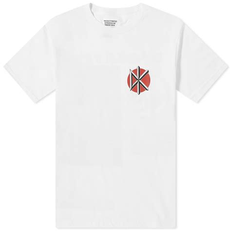 Wacko Maria Men's Dead Kennedys Crew Neck T-Shirt in White Wacko Maria