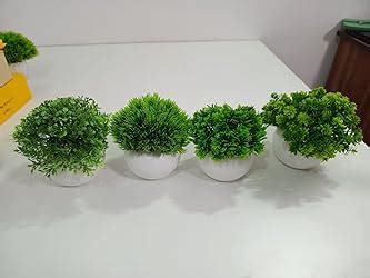 Buy Dekorly Greenery Artificial Mini Bonsai Plants Artificial Plants ...