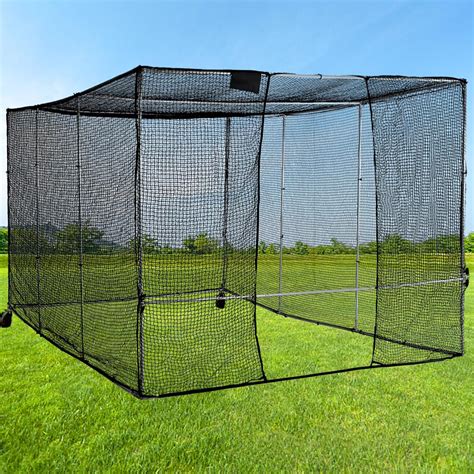 Amazon.com: Doubleriver Baseball Batting Cage 10X16.4FT Portable ...