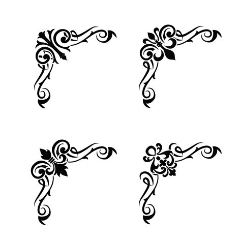 Classic vintage baroque victorian frames separator elements classic ...