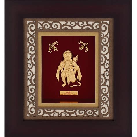 Buy quality Hanuman ji Frame In 24K Gold Foil MGA - AGE0332 in Amreli