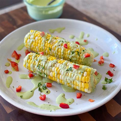 Sous Vide Sweet Corn Side Dish With Cilantro Sauce | Sip Bite Go