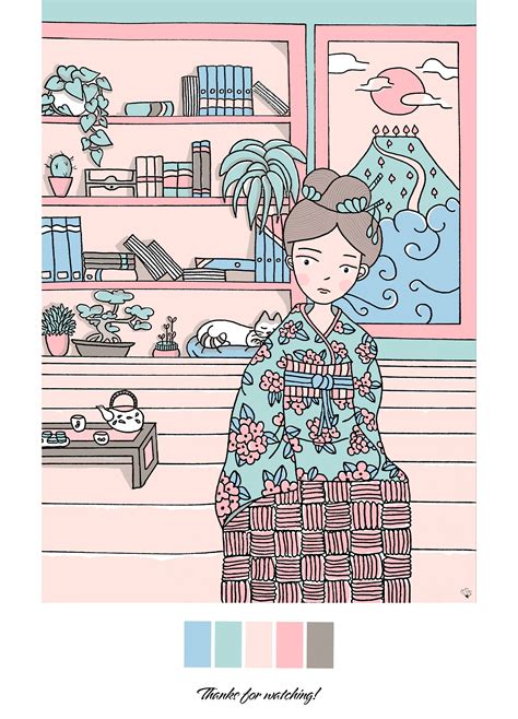 "NEST TEA" Illustration project | Behance :: Behance