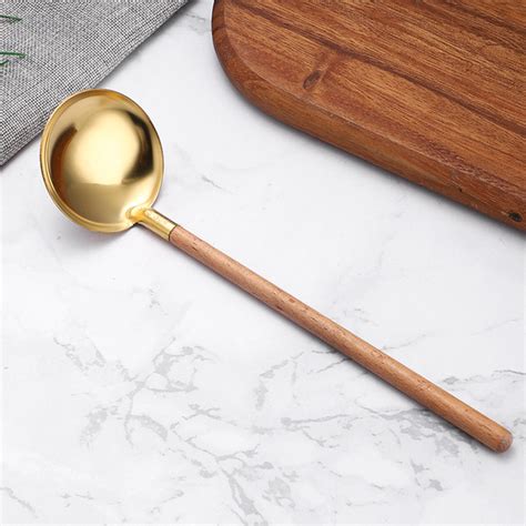 Golden Serving Spoon Set