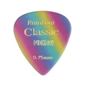 Pickboy Vintage Rainbow, Pick, Cellulose, 0.75mm, 10 picks : Amazon.in ...
