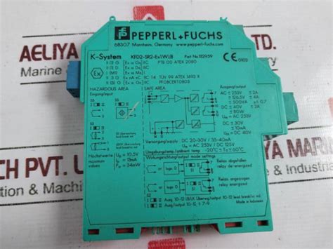 Pepperl+Fuchs Kfd2-sr2-ex1.W.Lb K-system Isolator Switch Amplifier Pf0 ...