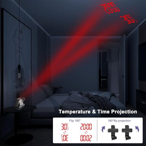 OQIMAX Projection Clock for Bedroom Ceiling, 7.7 inch India | Ubuy