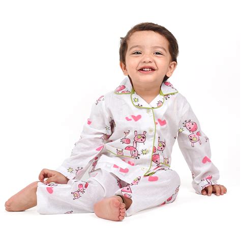 Organic Cotton Unisex Kids Pajama Set Combo | Night Suit | Sleepwear ...
