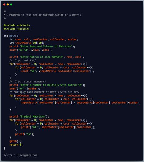 Image result for Matrix Multiplication C Program