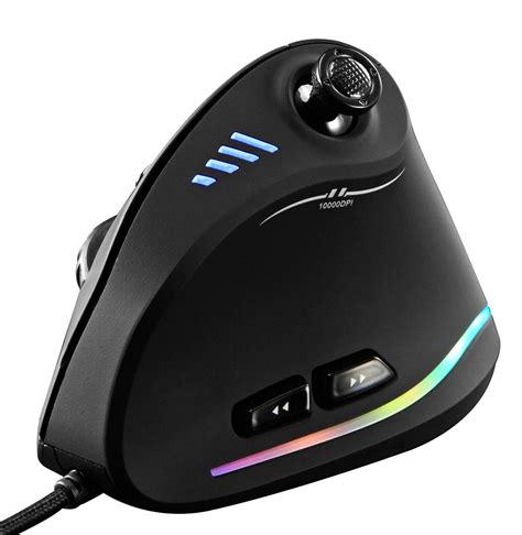 ZLOT Vertical Gaming Mouse,Wired RGB Ergonomic USB Joystick ...