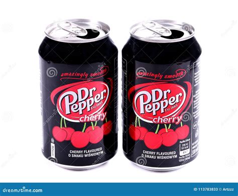 Dr Pepper Cherry editorial stock photo. Image of famous - 113783833