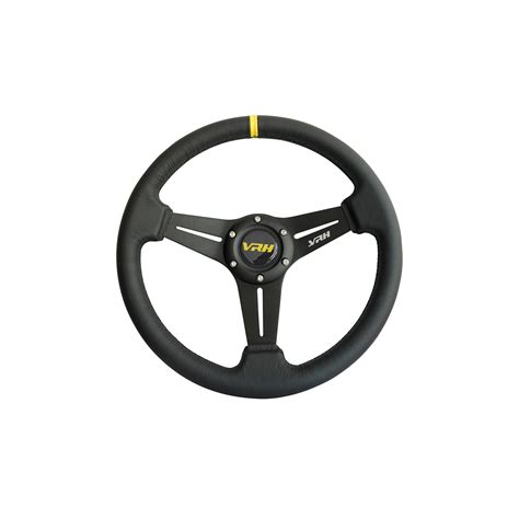 VRH 350mm Flat 3-Spoke Leather Steering Wheel – Scalpel ...
