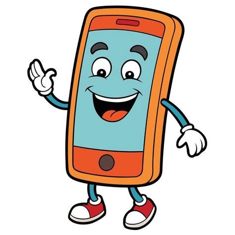Mobile Phone Cartoon 的图像结果
