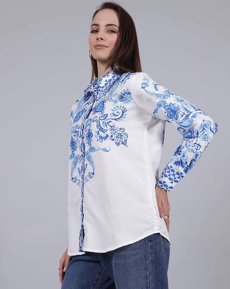 Buy Blue Shirts for Women by Shein Online | sheinindia.in