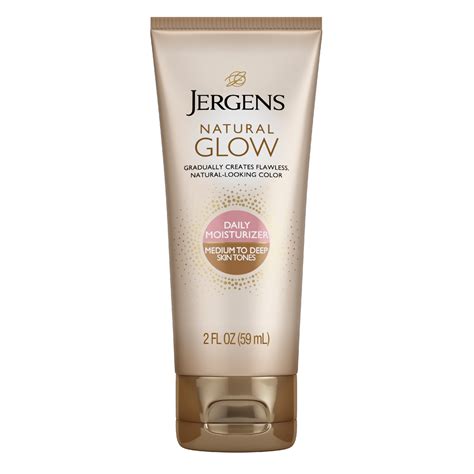 Jergens Natural Glow Daily Moisturizer Medium To Tan, Sunless Self ...