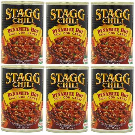 Stagg Chili Con Carne Beef DYNAMITE HOT With Beans Habanero Pepper 6 ...