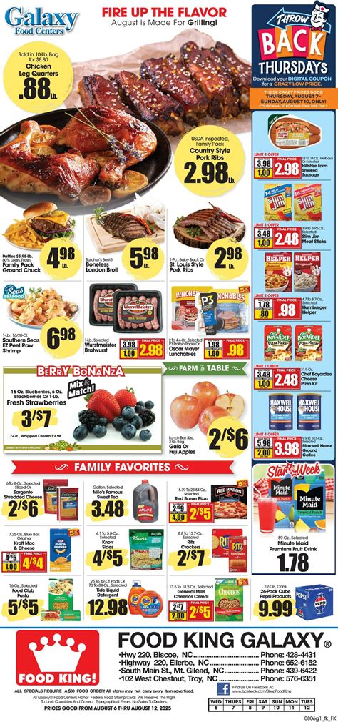 Food King Ad Circular - 08/06 - 08/12/2025 | Rabato