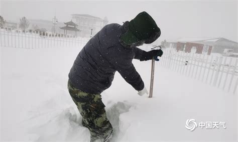 内蒙古通辽连续两日出现特大暴雪