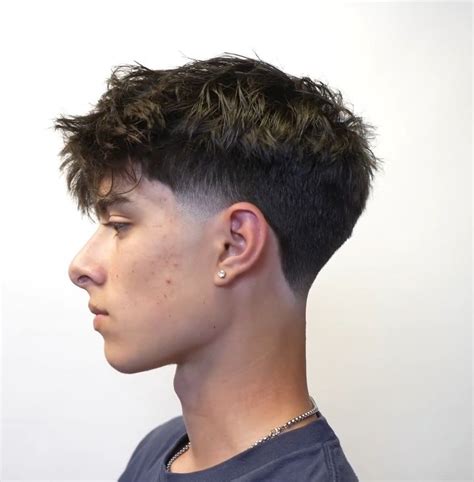 [35 + ideas] textured fringe | Men haircut curly hair, Taper fade short ...